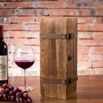 Recyclable Wine Bottle Box Environmental Protection Wooden Gift Wine Carrier Box