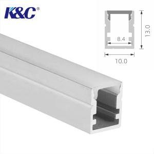 Wholesale Small Square Ceiling Light 10*13mm LED Strip Channel With Diffuser from china suppliers