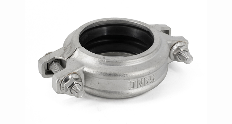 2" 300PSI Flanged Ductile Iron Pipe Fittings Stainless Steel Grooved Pipe Coupling