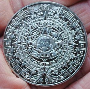Wholesale Factory manufacturer Greece maya calendar silver plated coin souvenir from china suppliers