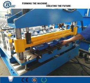 China Steel Plate Roof Panel Metal Forming Machinery Hydraulic Cutting System on sale