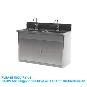 Wholesale Lab Furniture Supplies Laboratory Stainless Steel Double Faucet Sink Cabinet Morgue Equipment Postmortem Examinatio from china suppliers