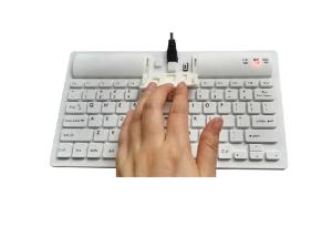 Wholesale IP65 180mAh Battery Bluetooth 3.0 Washable Medical Keyboard from china suppliers