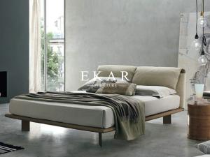 Wholesale Wooden Divan Removable Fabric or Leather Headboard Modern Bed from china suppliers