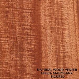 China OEM Natural Mahogany Wood Veneer Straight Figured Grain 2500-3100MM For Door Skin on sale