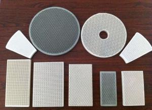 China Cordierite Porous Various Infrared Honeycomb BBQ Ceramic Plates For Gas Burners on sale