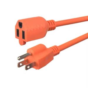 Wholesale SJWT #12/14/16 AWG extension cable 10A 13A 15A 125V types ground earthing 3pin electric 125v USA power cords from china suppliers