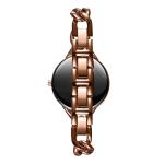 Quartz Stainless Steel Ladies Bracelet Watches Black Dial With Mesh Band