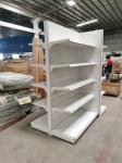 0.8mm Metal Supermarket Shelf Rack White Lenght 900mm 1200mm