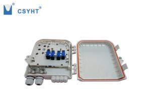 Wholesale 8 port outdoor FTTH box 2 cable in 8 drop cable out load PLC splitter from china suppliers
