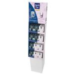 BWCD201915 Corrugated display stand Eco Friendly Stationery Cardboard Floor