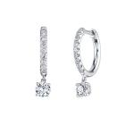 Cute Style Fashionable Jewelry Crystal Cubic Zirconia Hoop Earrings For Women