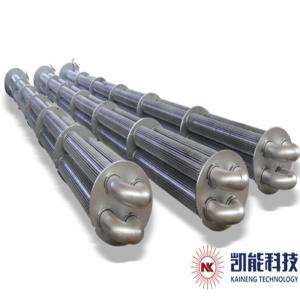 Wholesale Pin Tube Oil Tank Heater / Heavy Duty Marine Boiler Oil Heater Horizontal from china suppliers