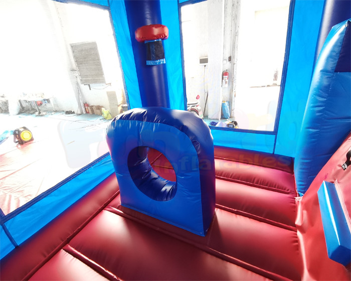Super Hero Inflatable Bounce House Combo For Festival Activity