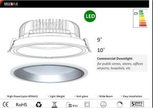 Wholesale Hotel / Supermarket LED Recessed Downlight 10 Inch SMD Light Source 2700 - 6000K from china suppliers