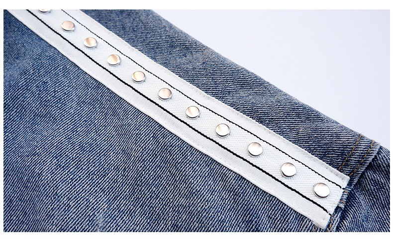 ODM OEM Spring Ladies Jackets Coats Long Sleeve Denim Jacket