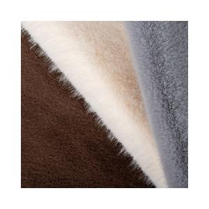 Wholesale Medium Weight 360gsm 100% Polyester Rabbit Fur Faux Fur Fabrics for Winter Garment from china suppliers