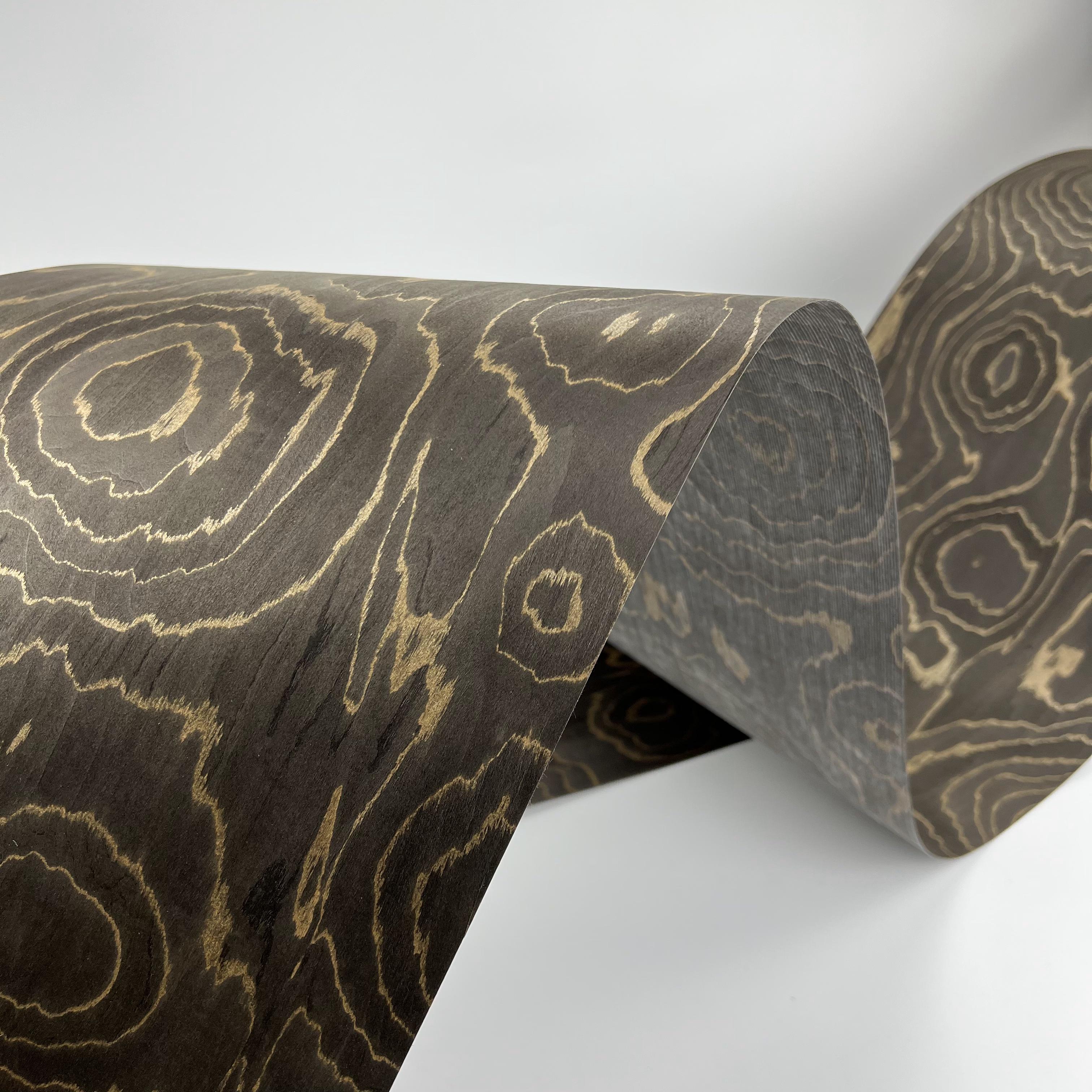 Brown Composite Wood Veneer With Fleece Backing DIY Wood For Jewel Box Car Interior Home Decoration