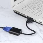 1080P HDMI To VGA Converter Adapter Cable For Computer Male To Female Audio