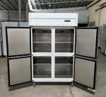 6 Doors Commercial Stainless Steel Upright Display Freezer With Danfoss