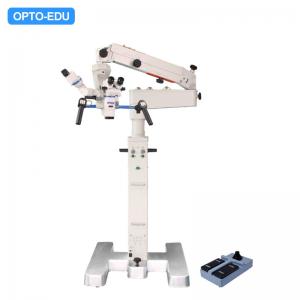 China Dual Head Neurosurgery Operating Microscope Motor Zoom 3x-16x 8 Function Foot Handle A41.1950 on sale