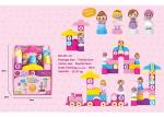 72 Pcs Plastic DIY Building Blocks Educational Toys W / Train Numerals 4