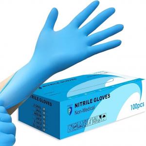 China Nitrile Gloves, 4mil-100 Count, Gloves Disposable Latex Free, Disposable Gloves For Household, Food Safe on sale