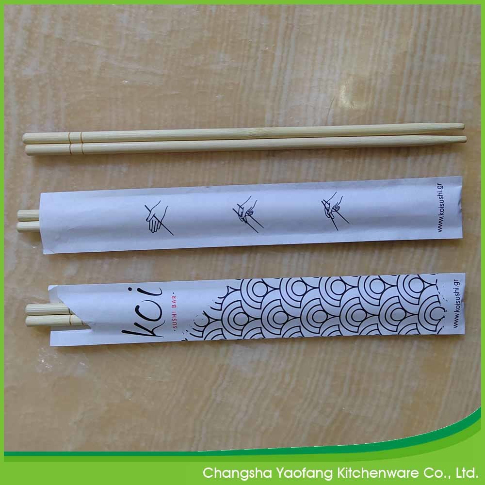 5.0*200 Mm Disposable Round Bamboo Chopsticks Bulk Custom Logo