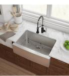 35 Inch Apron Stainless Steel Kitchen Sink Undermount Single Bowl 90x54
