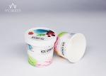Single Wall Disposable Ice Cream Cups Leak Proof Food Safe Grade