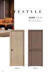 Customizable 60mm-100mm Interior WPC Door Flat WPC Laminate Doors