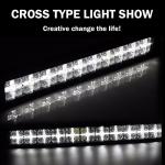 4 X 4 4WD 21.5 Inch Car Light Bar With Cross DRL120W 40 LEDs 7D Lens
