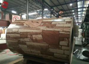 Wholesale Wood Grain Rolled Steel Coils AISI Standard , Ppgi Mild Steel Coil With Flower Pattern from china suppliers
