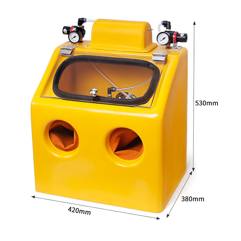 220V Antique Gold And Silver Sandblasting Machine Frosted Glass