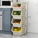 Stackable Hollow Fruit Vegetable Organizer Basket Kitchen Supplies