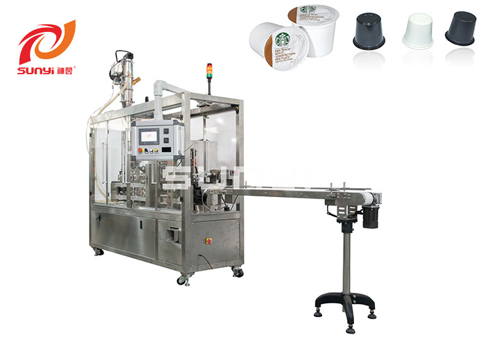 Single Lane 0.8MPa K Cup Filling And Sealing Machine