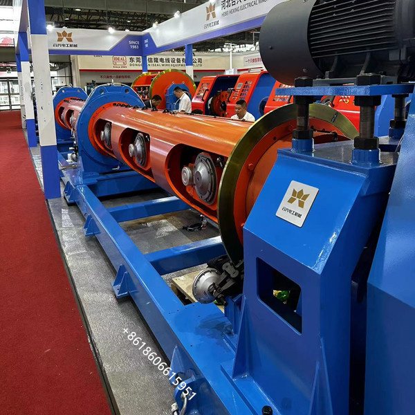 1+6x400 Tubular Stranding Machine Of Compacted And Non Compacted Strands