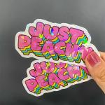 Waterproof PVC Vinyl Cartoon Die Cut Sticker Custom Personalized Logo Self
