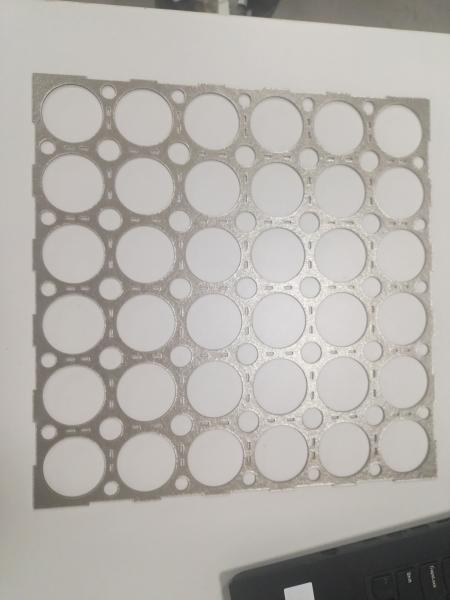 Mica Cover For Energy Battery Cells , Mica Insulation Board For 32650 Cylinder