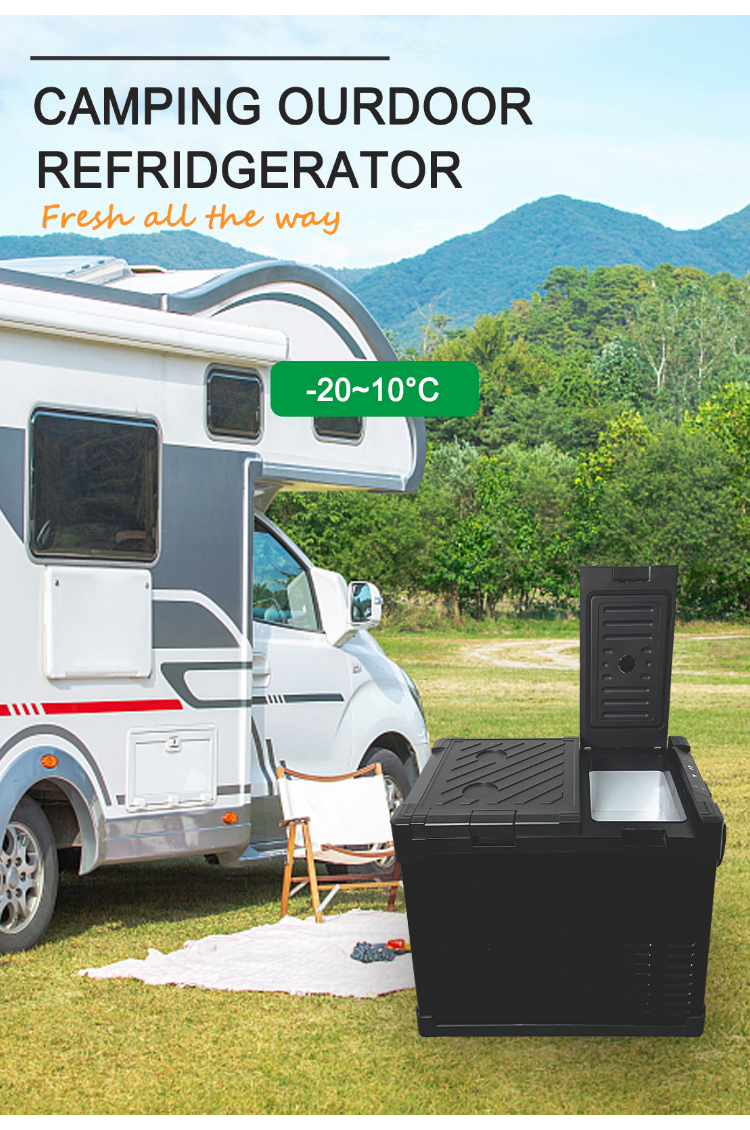 Defrost Type Manual Defrost 12/24V DC Portable Car Fridge for Outdoor Adventures
