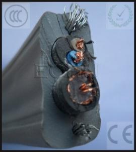 Wholesale CCTV Cable for Elevator, flat traveling video cable, ECHU Flat Cable from china suppliers