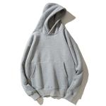 271g Unisex Plain Hoodies Sweatshirt Hip Hop Oversized Regular Sleeve