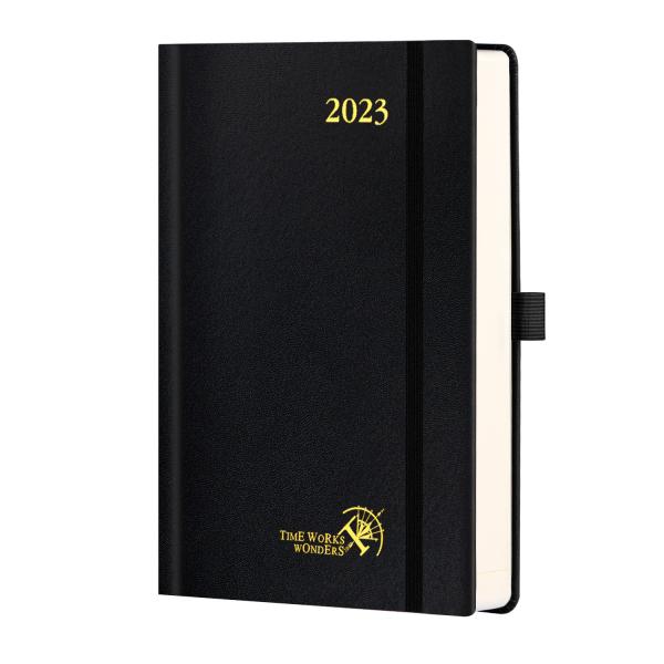 Multicolor Cover Hardcover Planner 2023 Black Daily Weekly Schedule Yearly