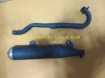 GXT200 QM200GY Motorcycle Spare Parts , II Dynasty Motocross Muffler Assy