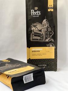 Wholesale Custom Logo Kraft Coffee Packaging Pouch 120 Microns With Valve from china suppliers