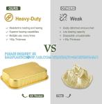 3500ml/7.5LB, Sturdy Aluminum Foil Pans With Lids For Cooking, Baking, Reheating