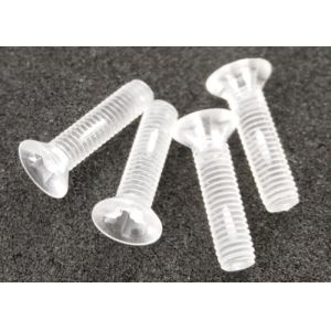 Buy cheap M3 Flat Head Clear Acrylic Screw Plastic Phillips Drive for Electronics from wholesalers