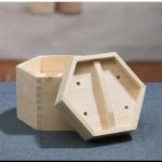 Hexagonal Wooden Cooking Utensils Xiaolongbao Dim Sum Steamer Basket