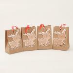 Creative Deer Eco Friendly 260g Strip Kraft Paper Biodegradable Bags OEM ODM
