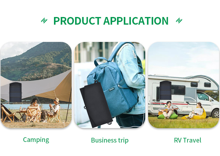 Outdoor Foldable Solar Powered Panel Portable 21W 6V Flexible